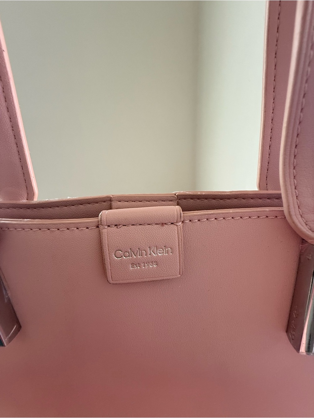 Calvin Klein Blush Pink Leather Tote